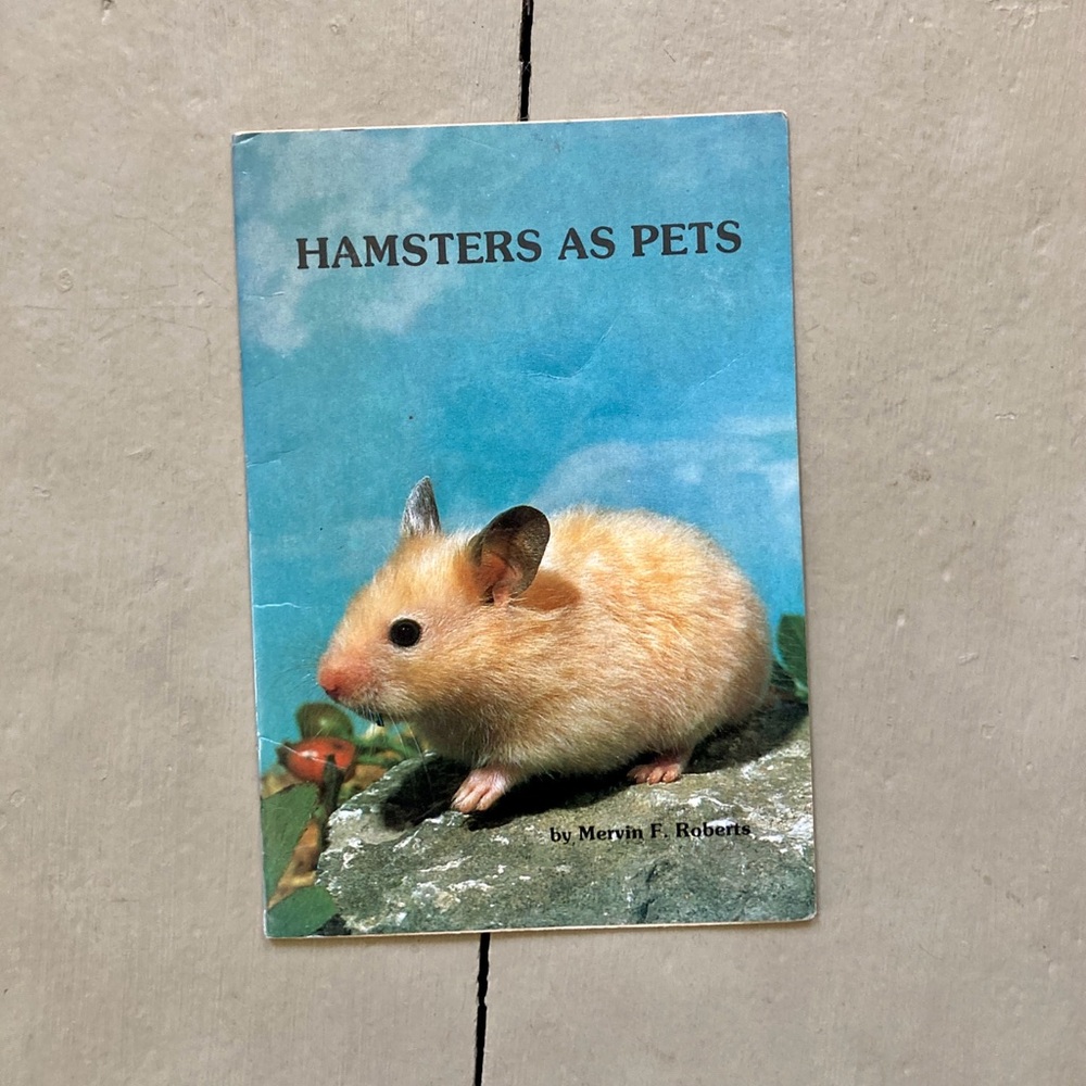 1986 Hamsters As Pets Domestic Animals Booklet Furry Friends